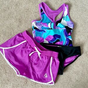Gerry Weber Vibrant Swim Set with Purple and Black